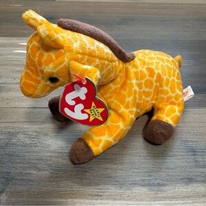 Vintage (1995) Ty Beanie Baby “Twigs” the Giraffe w/Tags 6” Animal Toy Plush
